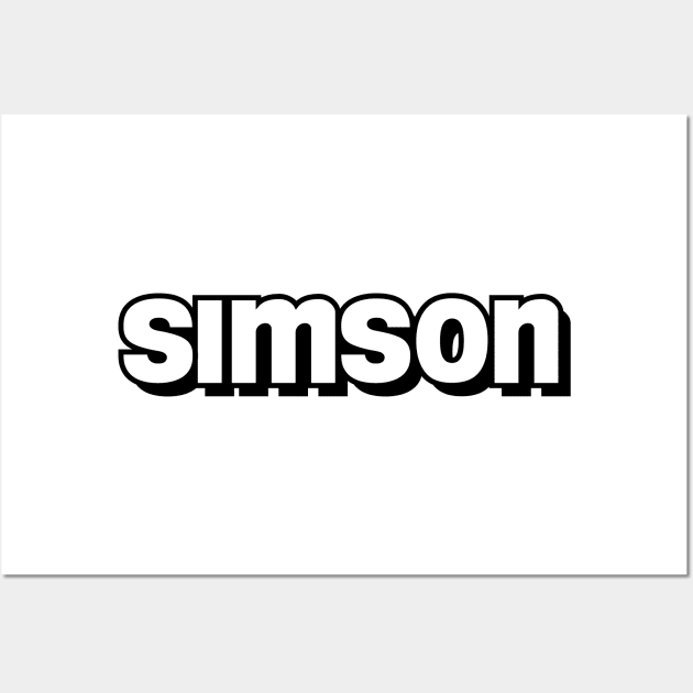 Simson logo 2 Wall Art by GetThatCar